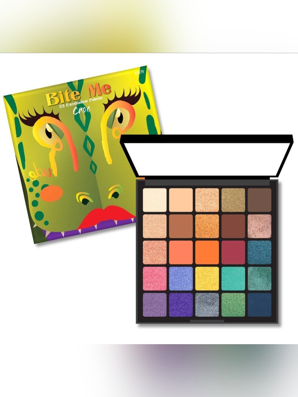 Rude Cosmetics Bite Me 25 Color Eyeshadow Palette NIB Croc Edition - Picture 1 of 3